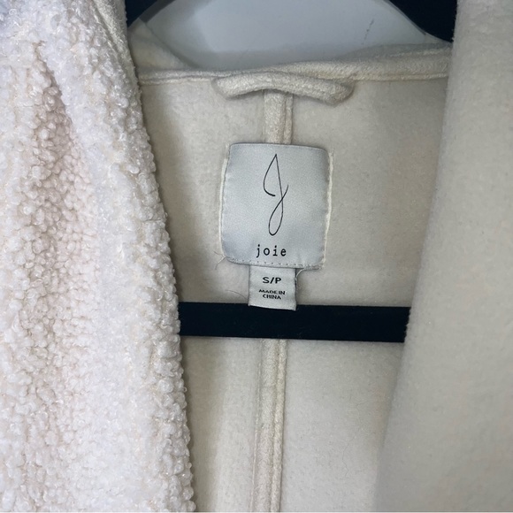 Joie Cream Sherpa Teddy Hooded Cardigan - Picture 2 of 8